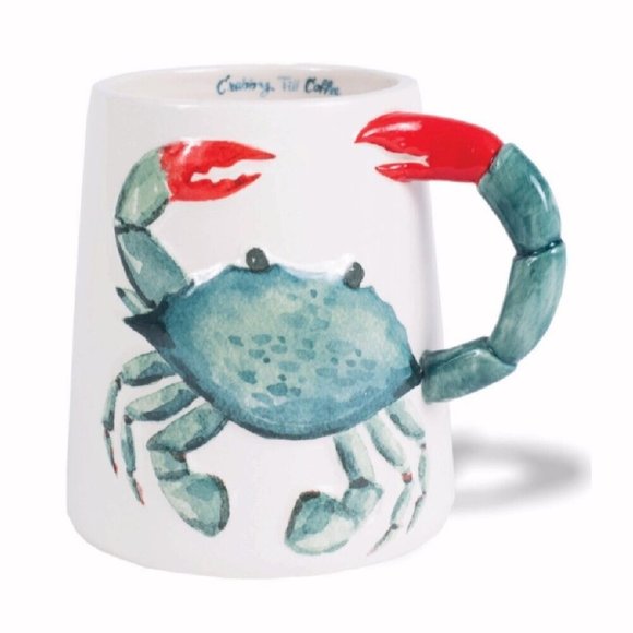 Crab Claw Coffee Soup Mug - NEW Fast Ship - Picture 1 of 3